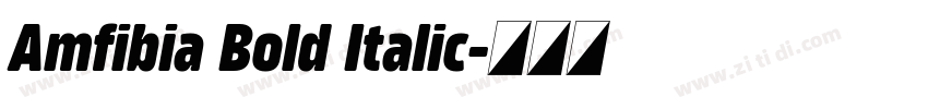 Amfibia Bold Italic字体转换